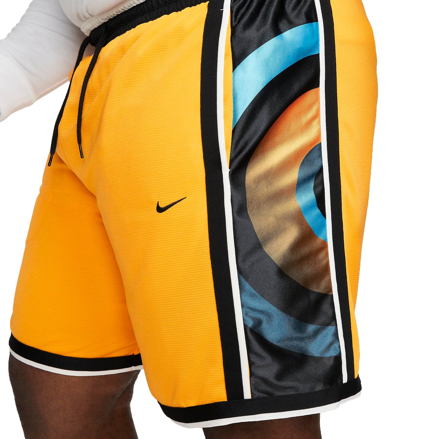 Nike Dri-FIT DNA+ Men's Basketball Shorts (US, Alpha, Large, Regular, Regular, University Gold/University Gold/Black)