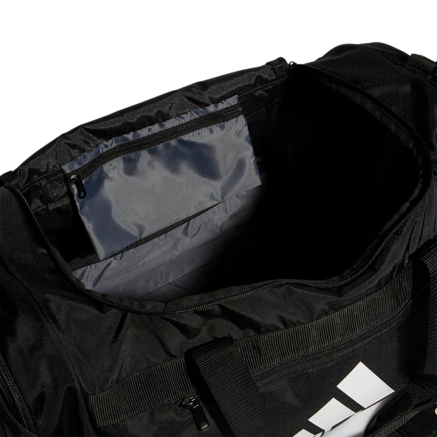 adidas Unisex Defender 4.0 Gym Duffel Bag for Men and Women, Black/White, Medium (66L)