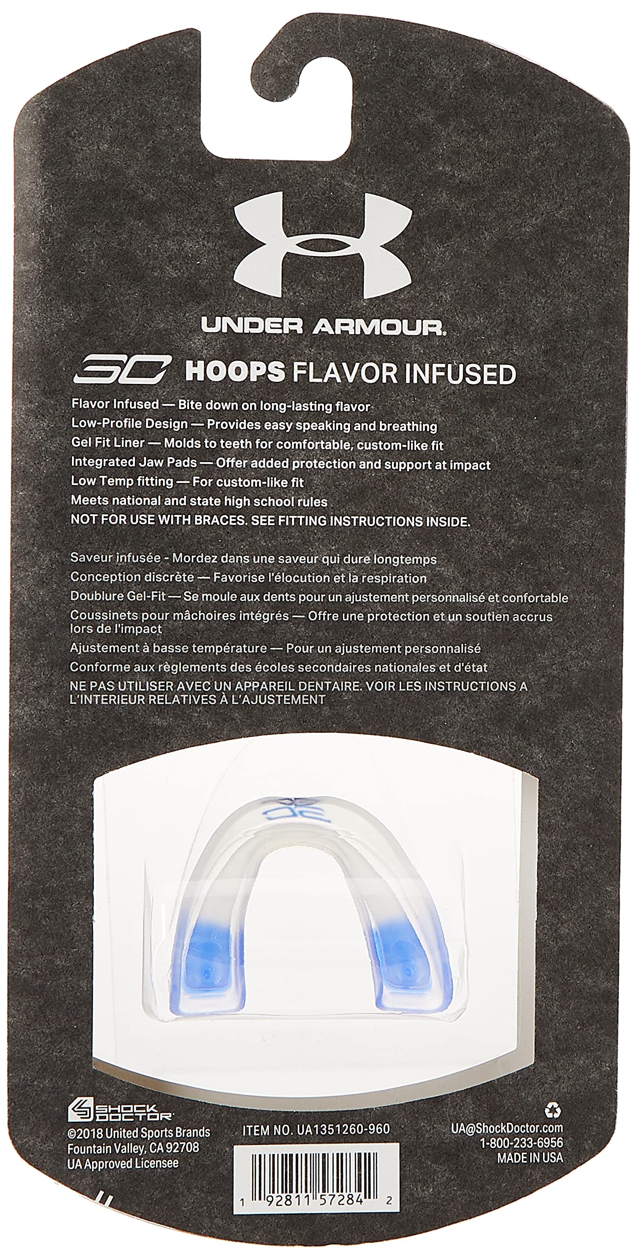 Under Armour Steph Curry Basketball Mouth Guard Lemonade Collection. Flavored Sports Mouthguard. Youth & Adult. Protectar Bucal, Lemonade Flavor