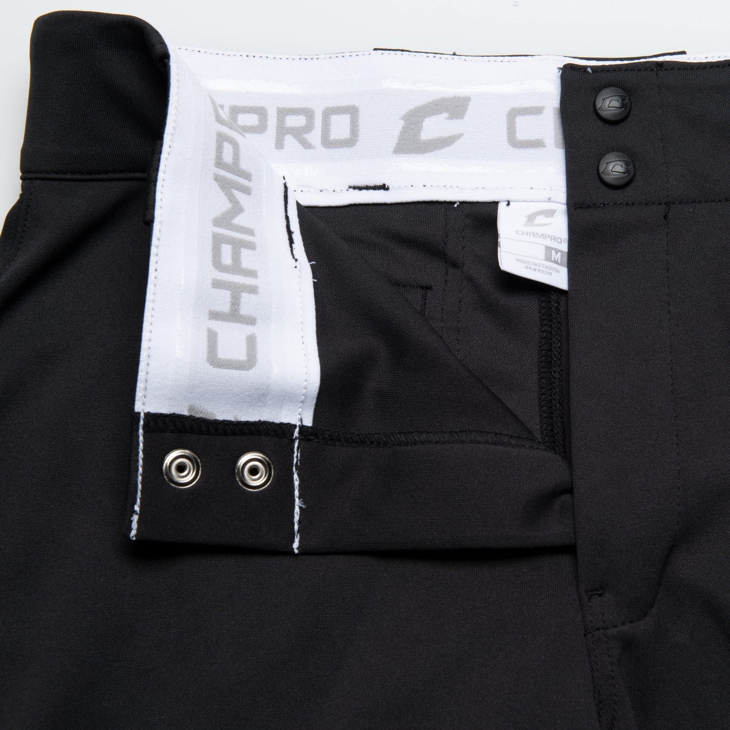 CHAMPRO Women's Tournament Traditional Low-Rise Polyester Softball Pant, Small, Black