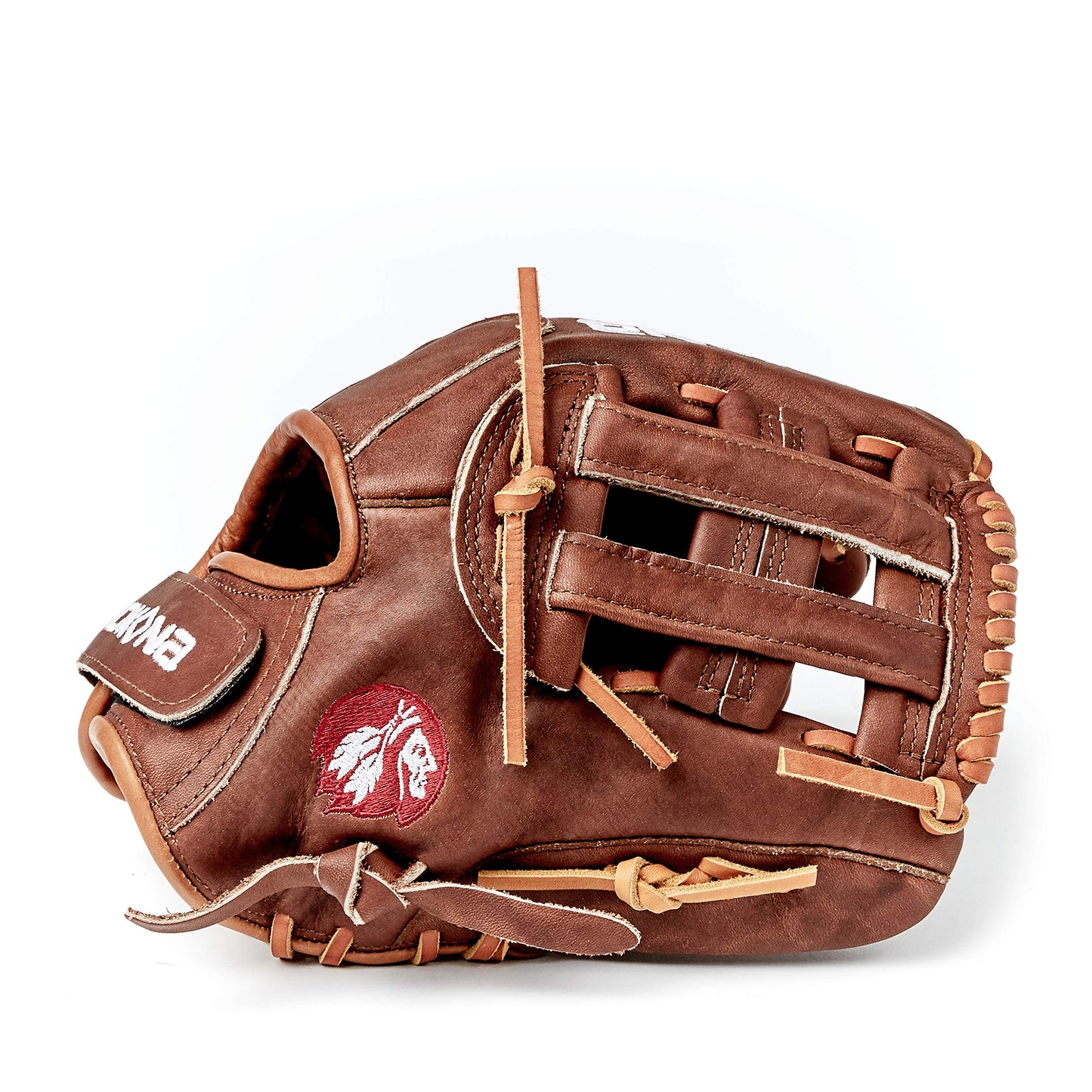 NOKONA W-V1200H Handcrafted Walnut Fastpitch Baseball Glove - Left Hand Throw, H-Web for Infield and Outfield Positions, Adult 12 Inch Mitt, Made in The USA