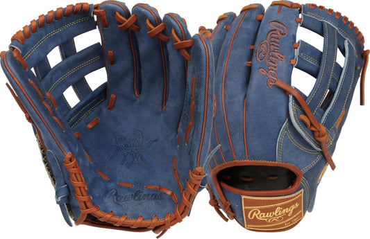 Rawlings | Limited Edition Denim Series | Heart of The Hide | 12.75" Outfield | Left Hand Throw