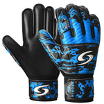 SPORIA Goalie Gloves Adult Youth Goalkeeper Gloves with Removable 5 Finger Saver Breathable Soccer Goalie Gloves with Strong Wrist Support 4MM Latex Youth Goalie Gloves