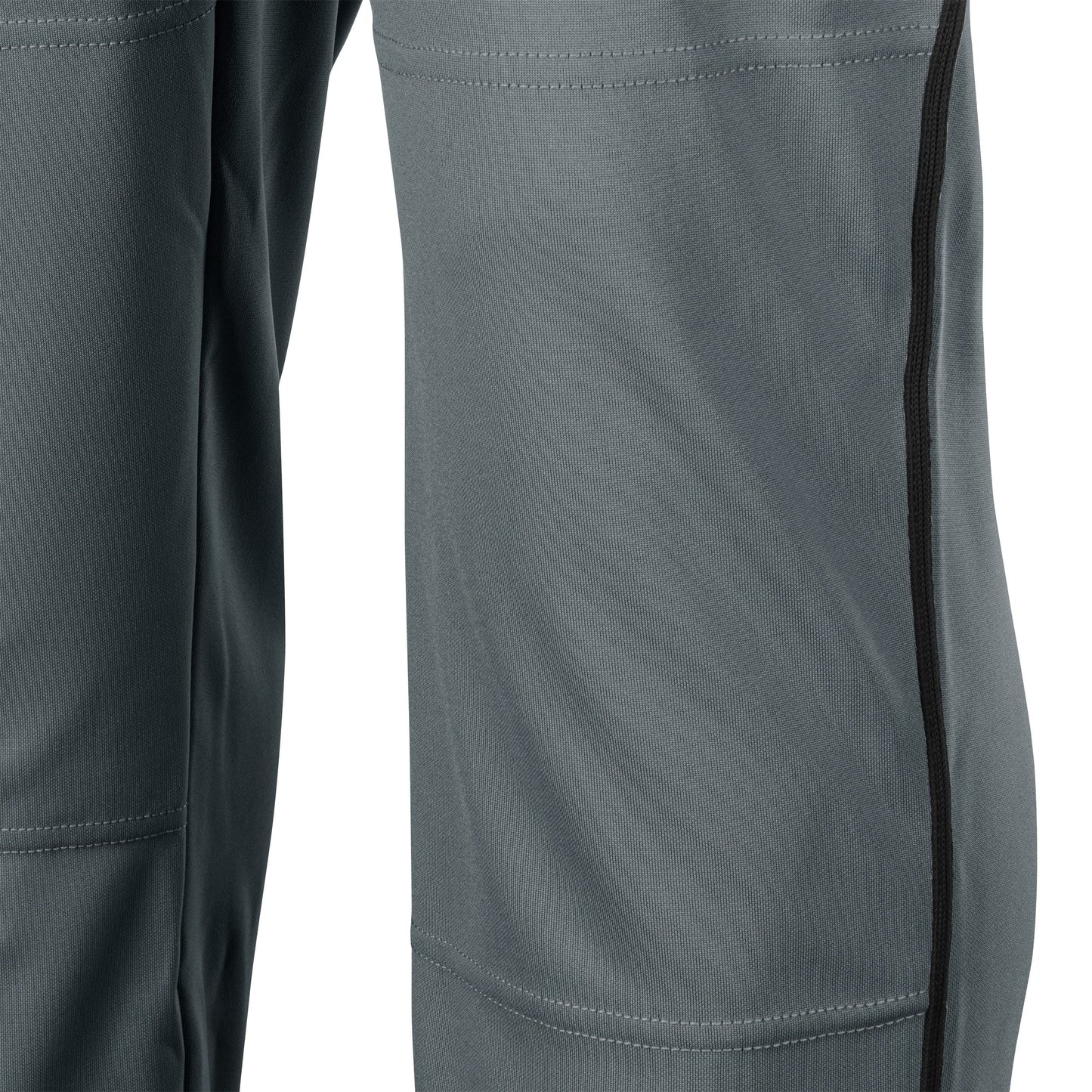 Champro Standard Triple Crown Open Bottom Adult Baseball Pants, Graphite, Black Pipe, Large