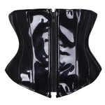 Sexy Short PU Leather Waist Clip Corset for Women