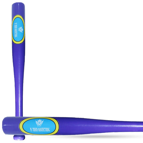 PS Trends Baseball Bat 18 inch Classic Wooden Baseball Bats for Training and Practice | Home Self Defense | Youth Kids Teen & Adult | Perfect for Little League and T-Ball (Purple).
