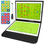 Taezn Soccer Coaching Board Soccer Clipboard for Coaches Portable Soccer Magnetic Coaching Board Kit with Soccer Board Dry Erase Marker Pen and Flip-Flop Bag