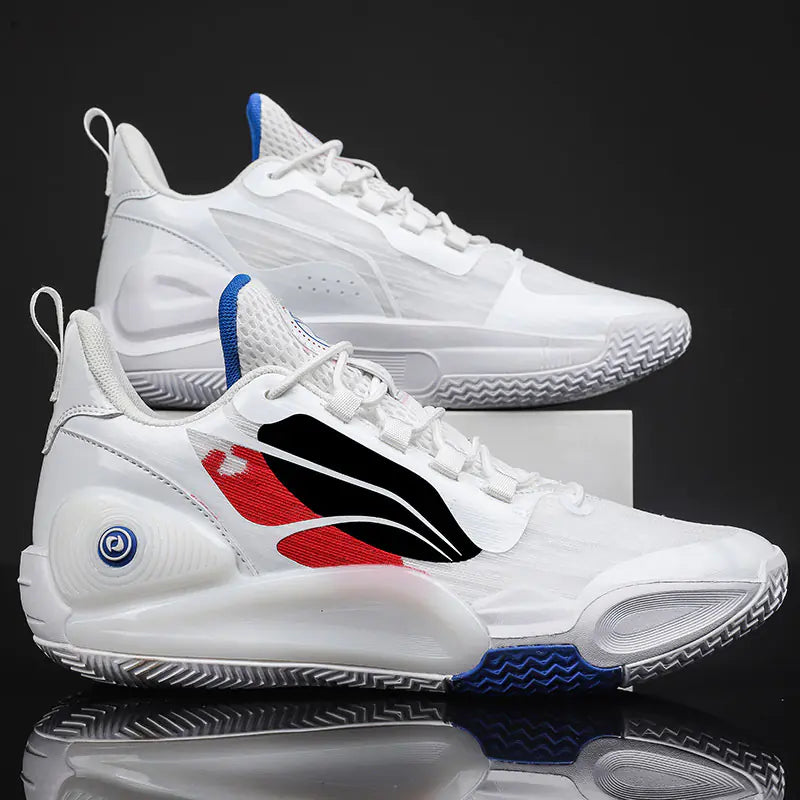 Men's Basketball Shoes with Rubber Sole and Cushioning