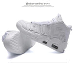 Couple's High-Top Basketball Shoes for Fall Fashion