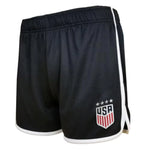 Icon Sports U.S. Soccer USWNT Womens Shorts Officaly Licensed Athletic Active Soccer Shorts | Black Small