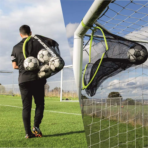 QUICKPLAY Target Sax 2in1 Soccer Target Net & Ball Bag | Multi-Sport Equipment Bag
