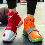 Men's High-Top Basketball Shoes - Breathable & Durable