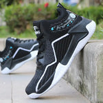 High Top Breathable Basketball Shoes - Flying Woven