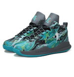 Men's High-Top Basketball Shoes - Breathable & Durable