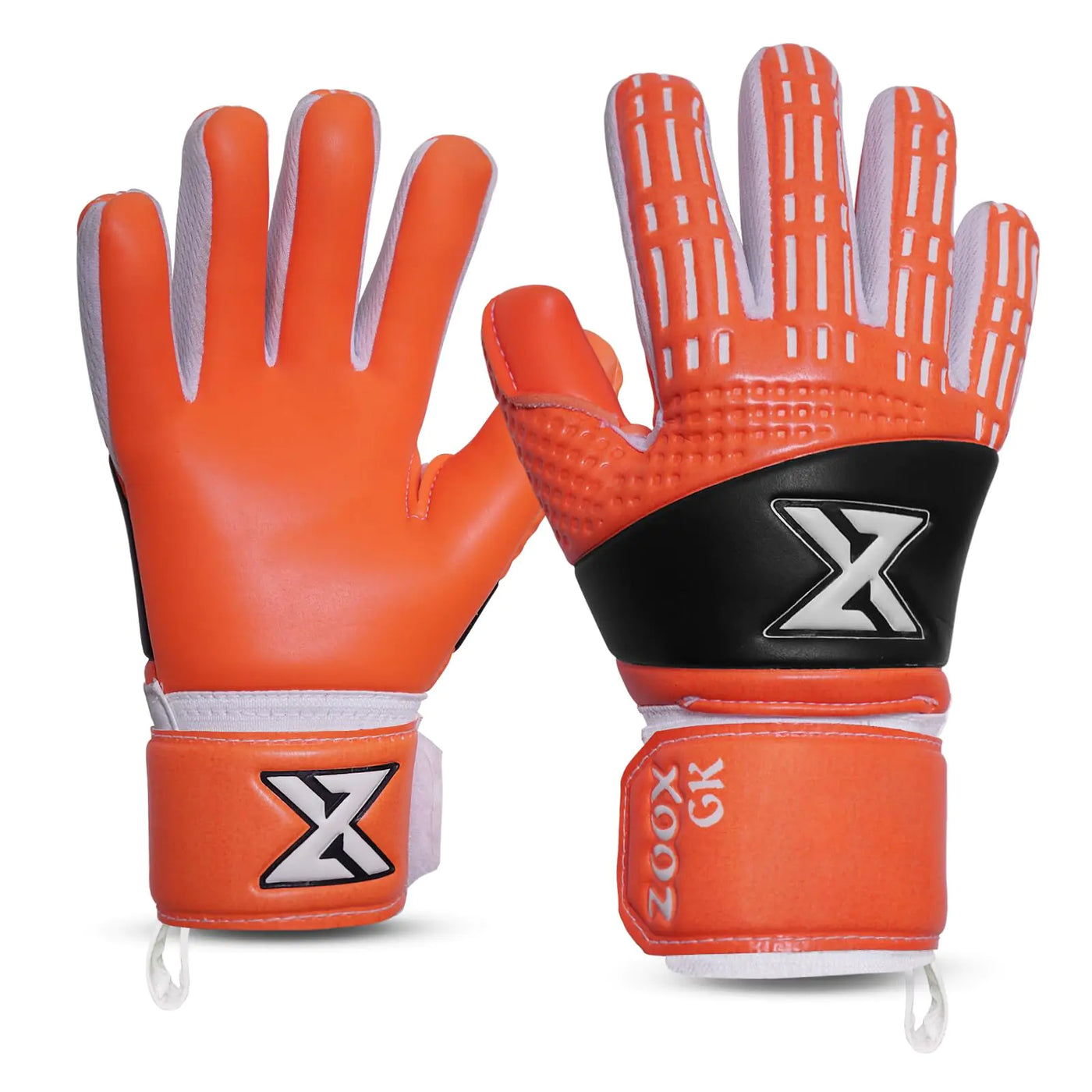 ZooxGk Secure Catch Training Soccer Goalie Gloves Kids & Youth with Pk LatexYouth Goalie Gloves Soccer with 4mm Latex with Strong Grip ChildrenKids Goalkeeper Gloves
