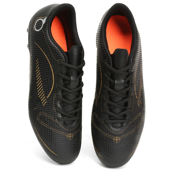 Unitysow Men’s Soccer Cleats Firm Ground Soccer Shoe Professional Training Football Shoes Outdoor Indoor Athletic SneakerBlack6.5 US