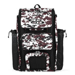 Boombah Catchers Superpack Bat Bag Digital Camo Black/Maroon - 23-1/2" x 13-1/2" x 9-1/2" - Multiple Colors - Holds 4 Bats - Backpack Version (no Wheels)
