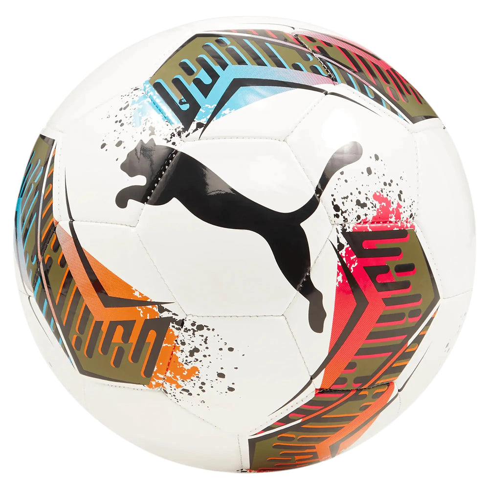 PUMA Unisex Futsal 3 Machine Stitch Soccer Ball 4 PUMA White-Garnet Rose-Dusty Aqua
