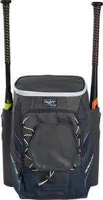 Rawlings | IMPULSE Backpack Equipment Bag | Baseball/Softball | Navy