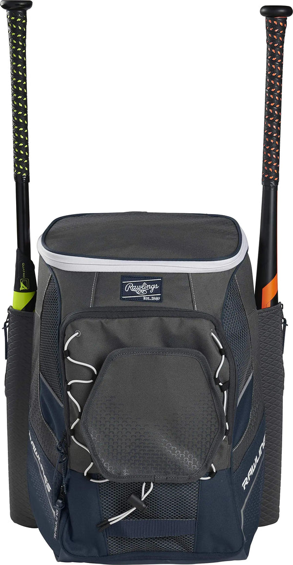 Rawlings | IMPULSE Backpack Equipment Bag | Baseball/Softball | Navy