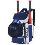 TPAID Baseball Backpack Large Capacity Softball Bag with Shoes Compartment and Fence Hook Lightweight Baseball Equipment Bag Holds Bats Helmets Gloves Hats Clothes Shoes