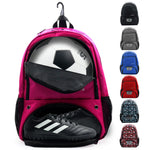 ZOEA Soccer Bag - Backpack for Soccer Basketball & Football & Volleyball with Shoe & Ball Compartment (Blue)