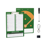 GDMINLO Dry Erase Baseball Coaches Clipboard Double-Sided Lineup Board for Baseball Football Hockey Volleyball Lacrosse with Marker
