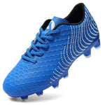 Timarmtr Kids Soccer Cleats Boys Girls Firm Ground Soccer Shoes Youth Athletic Outdoor Indoor Football Cleats Baseball Cleats ToddlerBlue3 Little Kid