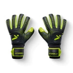 Storelli Silencer Sly Goalkeeper Gloves Soccer Accessories Sports Equipment High-Impact Hand Protection with Removable Finger Spines Unisex Youth Glove Bag Included Black Yellow Size 11