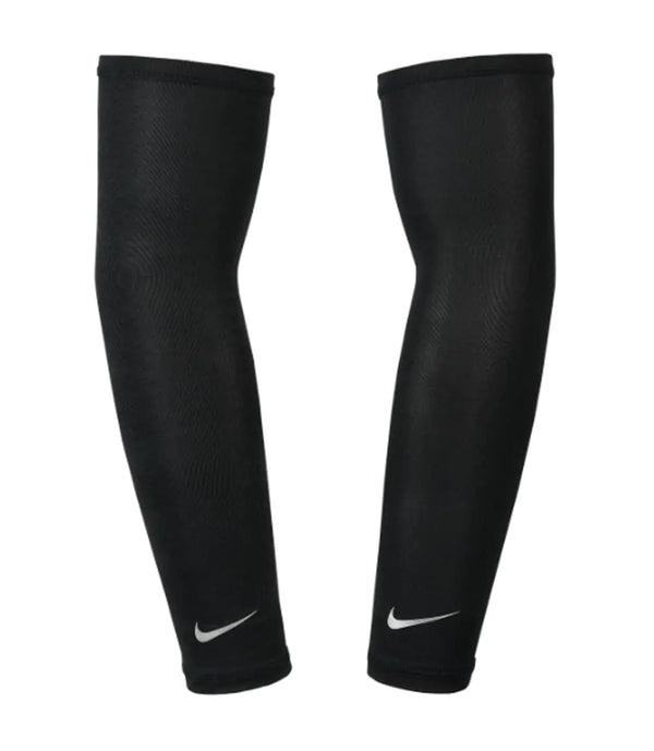 Nike Dri-Fit UV Solar Arm Sleeves - 1 Pair - Unisex - Adult (Black Adult S/M)