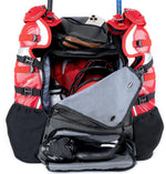 Athletico Dominator Baseball Backpack Catchers Gear Adult Baseball Bag for 4 Bats Large Bat Bag for Baseball Gear & Baseball Equipment Holds Chest Protector Helmet Gloves Cleats - Black