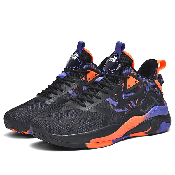 Men's Basketball Shoes - New Design, Rubber Sole, Breathable