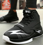 Men's High-Top Basketball Shoes - Breathable & Durable