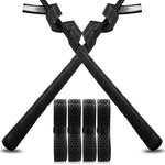 VEASAERS Bat Grip Tape Baseball Softball 2/4 Pack 40 inch 1.75mm Precut and Full Adhesive Back Pro Feel Soft Comfortable Tapes for Old Bats Handles (4 Pcs-Black Dot)
