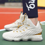 Cushioned High-Top Basketball Shoes for Outdoor Sports
