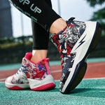 Autumn Graffiti High-Top Basketball Shoes for Men