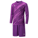 KELME Kids Padded Soccer Goalie Jersey Goalkeeper Shorts Youth Boys Matching Uniform Long Sleeve Purple Kid 10