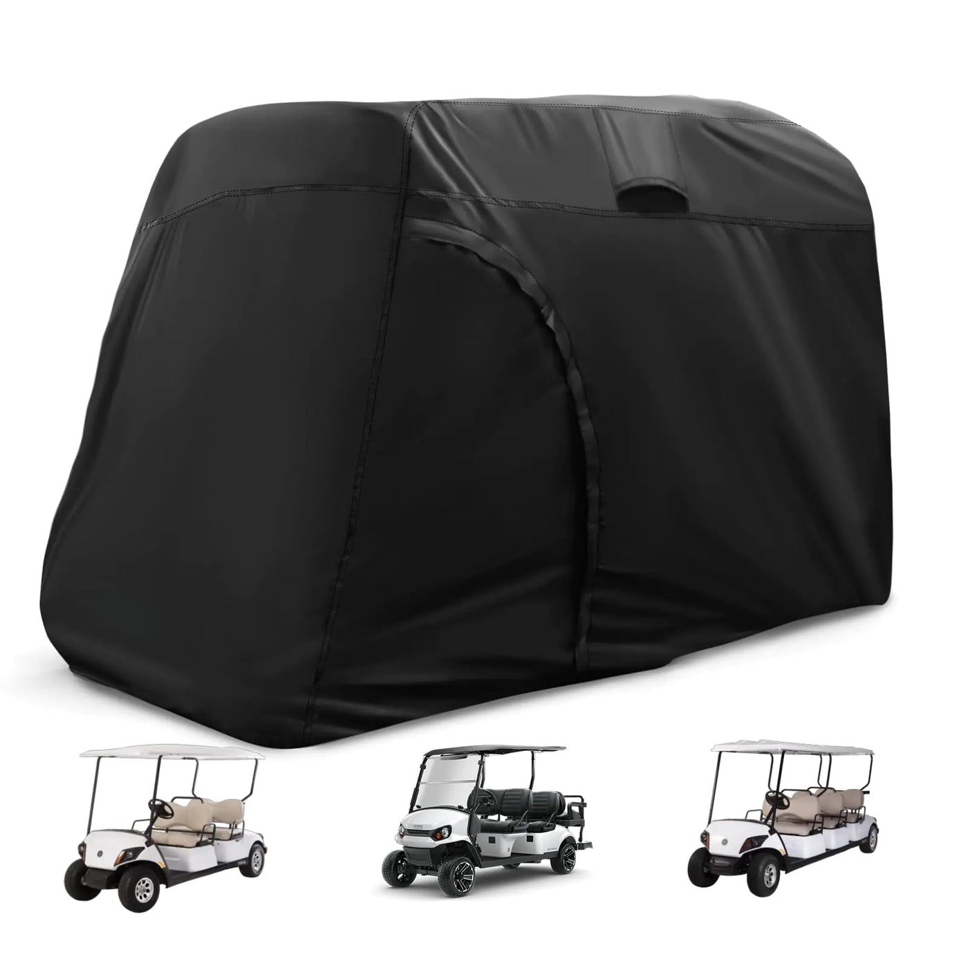 TwoPone Golf Cart Cover420D Waterproof Golf Cart Seat Covers 6/8 Passengers Golf Cart Accessories Fits for YamahaHondaClub CarEzgo Golf Carts