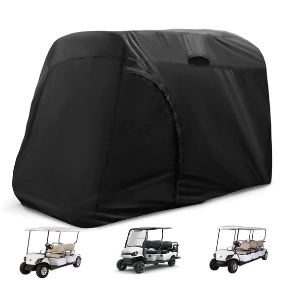 TwoPone Golf Cart Cover420D Waterproof Golf Cart Seat Covers 6/8 Passengers Golf Cart Accessories Fits for YamahaHondaClub CarEzgo Golf Carts