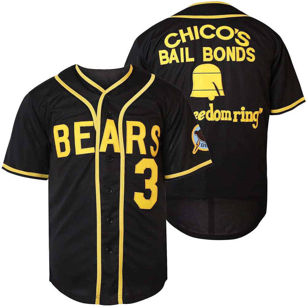 Bears Cross-Border Embroidered Baseball Jersey No. 3