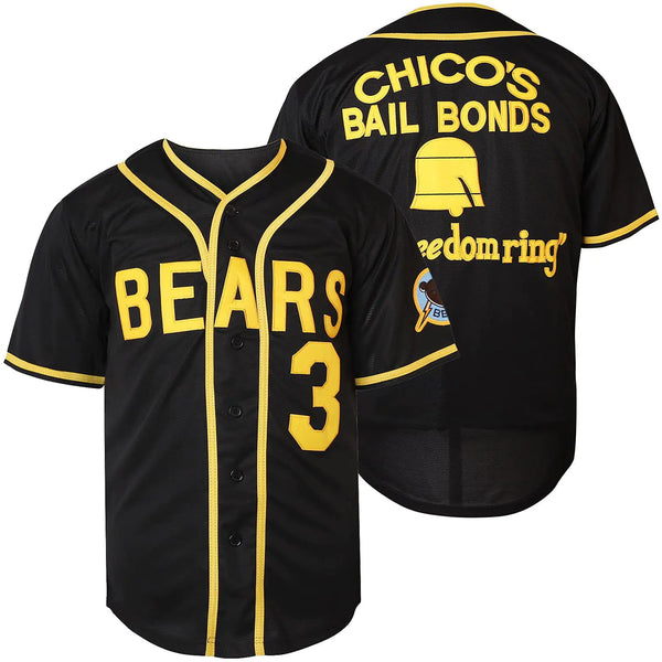 Bears Cross-Border Embroidered Baseball Jersey No. 3
