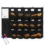Get Out! Dugout Organizer for Helmets Gloves Bats and More - 15 Pocket Baseball Coaching Accessories Tee Ball and Softball Equipment Hanging Fence Rack with 7 Hooks