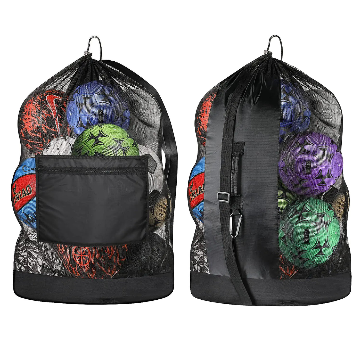 Extra Large Ball BagMesh Soccer Ball Bag with Adjustable Shoulder and Portable Strap Design Fit for CoachAdults and KidsSuit for SoccerBasketballVolleyballBaseballWater Sports