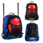 IBEIKER Baseball Backpack for Adult and YouthLarge Capacity Bat BagFor all bats and equipmentT-Ball & Softball Equipment & Gear Large Main Compartment for Helmet & accessories (blue)
