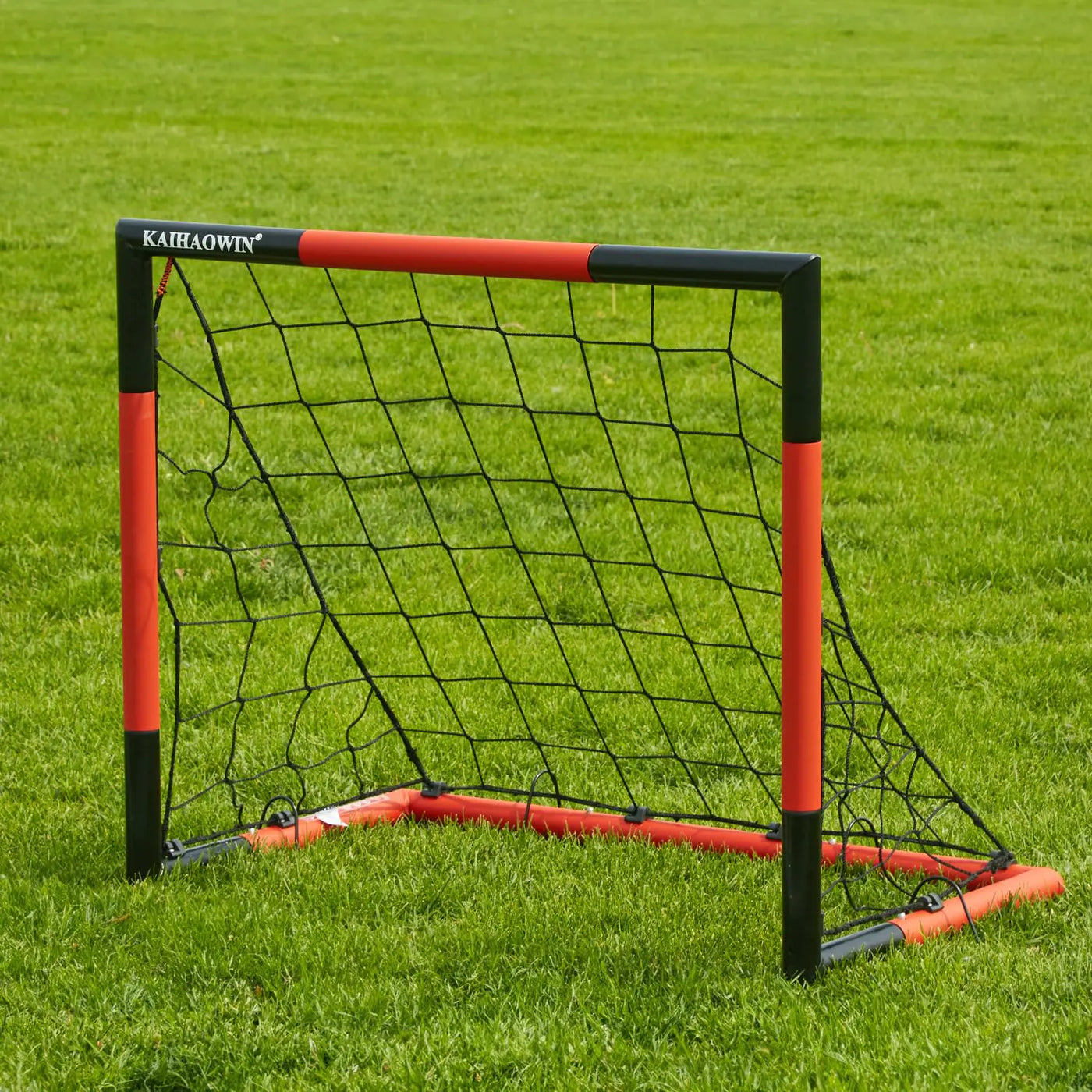 Soccer Goal 3x2.5|6x4|8x6-KAIHAOWIN Steel Frame Goal All Weather Soccer Net-Quick Assembly Training Sports Soccer Goals for Backyard Indoor Outdoor-Heavy Duty Metal Soccer Goals