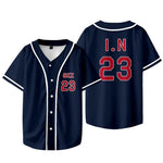 YTNSMDSE KOOP Stray Kids Baseball Jersey Merch Men/Women Thin Button Baseball Uniform Baseball Jersey for Fan (X-SmallR158680)