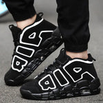 Couple's High-Top Basketball Shoes for Fall Fashion
