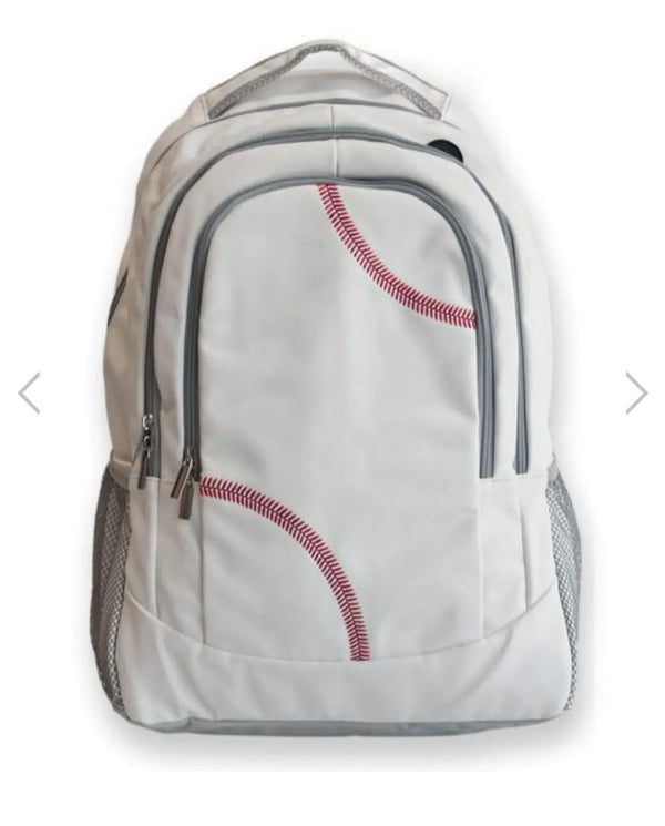 Backpack with Baseball Design