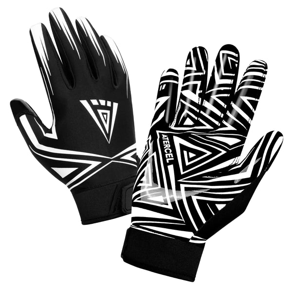 ATERCEL Football Gloves Men Football Receiver Gloves Enhanced Performance and High Grip Rugby Football Gloves for Adults and Youth