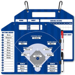 Erweicet Magnetic Baseball Lineup Board for Dugout Blue Baseball Clipboard for Coaches